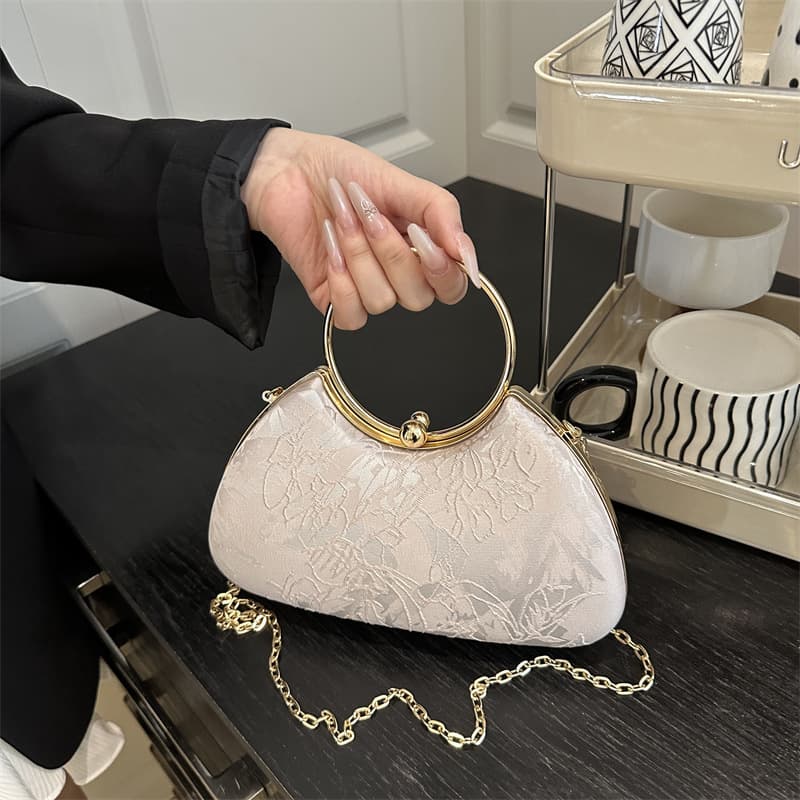 Fairy Style Dress Matching Bag, Elegant High-End Socialite Evening Chain Bag, Women's Banquet Handbag for Evening Gown