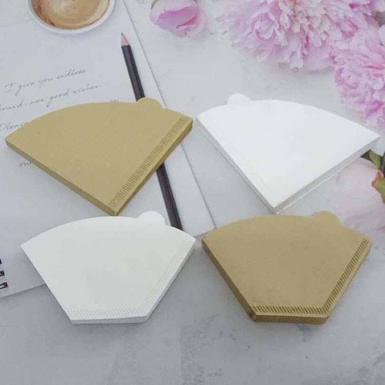 V60 Coffee Filter Paper 100 Sheets V02 Cone Filter Paper Cone-Shaped Hand Pour Drip Coffee Maker Filter Paper Bag