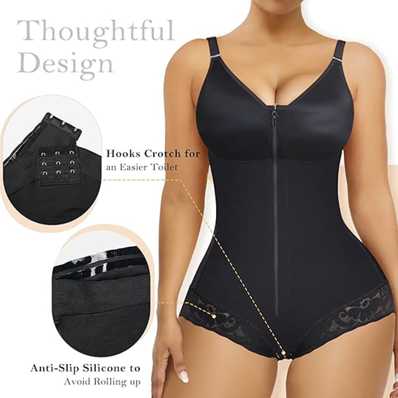 Cross-border Mesh Bodysuit Shapewear for Women, Plus Size Waist Trainer, Tummy Control, Hip Lifting, Slimming Body Shaper