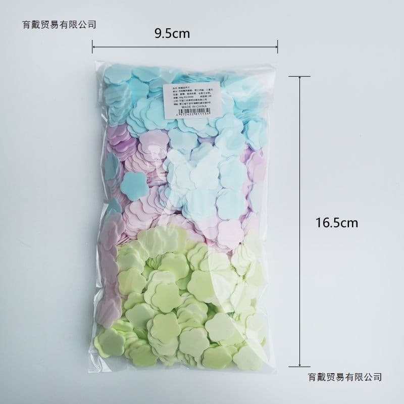 Disposable soap tablets, antibacterial hand washing, travel portable, cute mini flower tablets for students and children, travel packaging