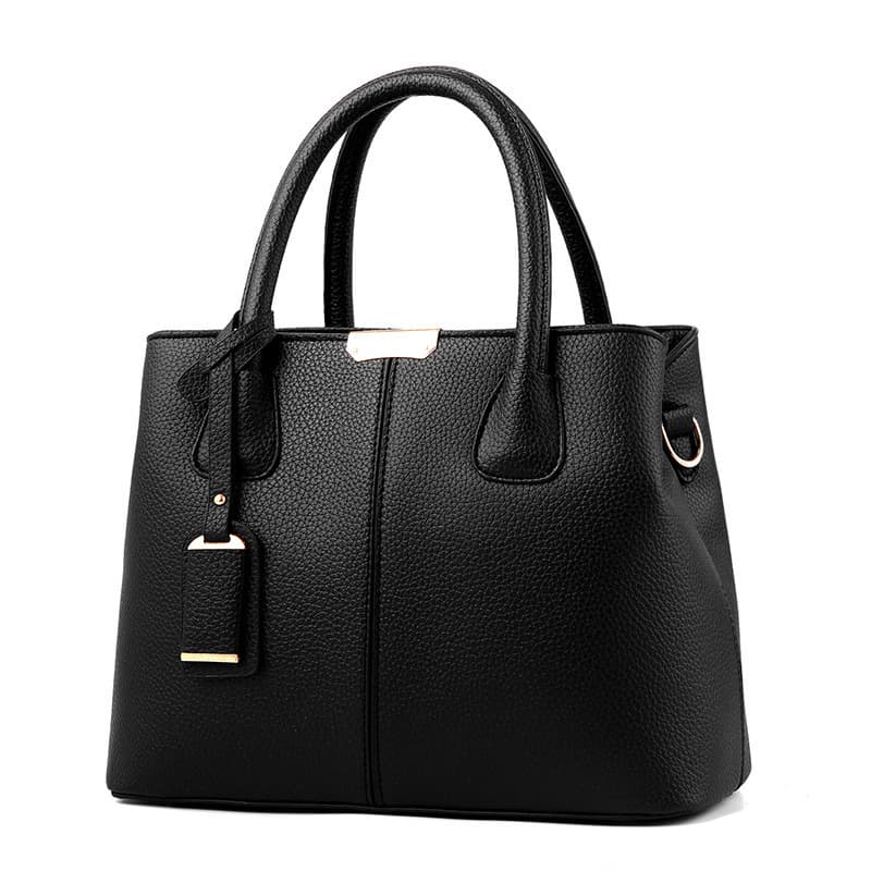 Cross-border New Women's Handbag, European and American Foreign Trade, Large Capacity Women's Bag, Lychee Pattern, Fashionable Handbag, Shoulder Bag, Crossbody Bag