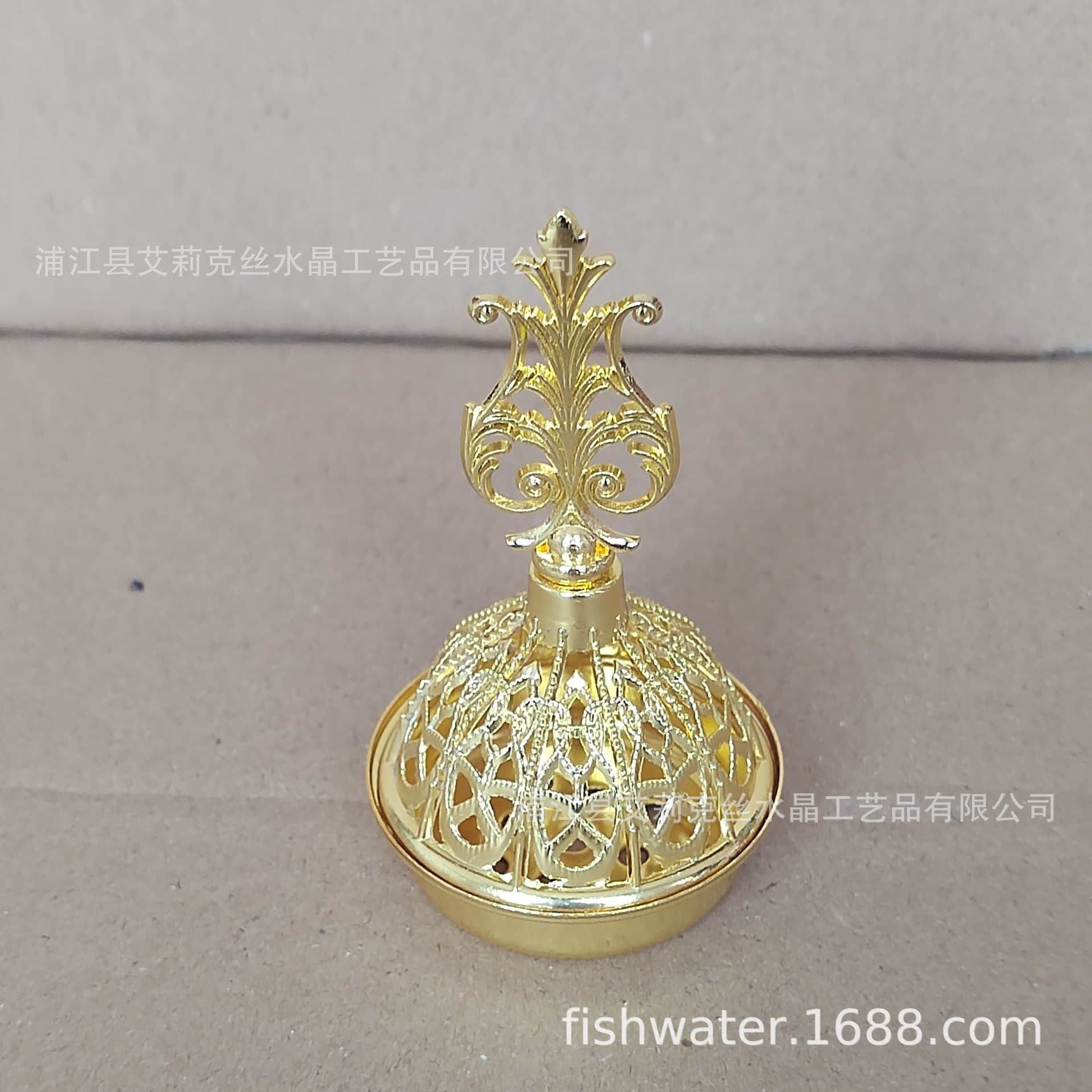 Factory Direct Stock, Middle East Gift, 46mm Diameter Crystal Incense Burner Aromatherapy Metal Accessories