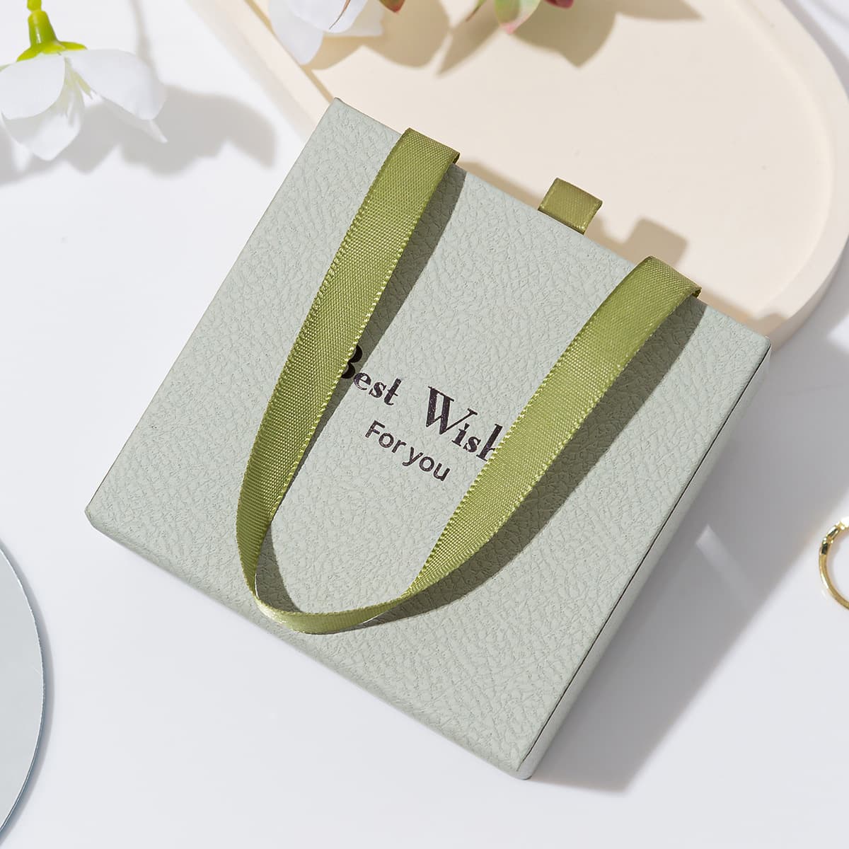 Spot wholesale simple four-color portable drawer box ring earrings jewelry packaging box bracelet necklace jewelry gift box