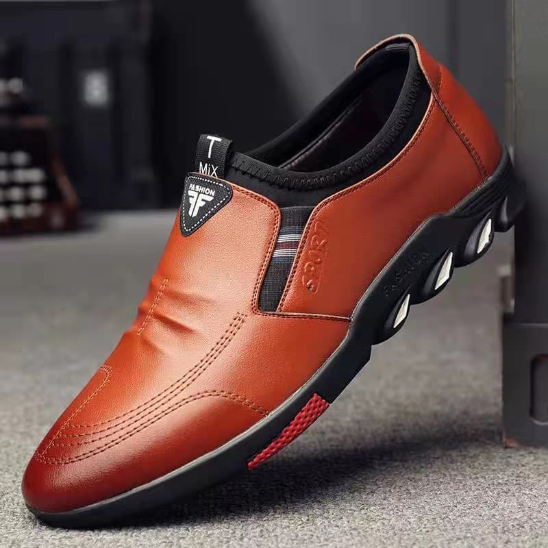 New Spring Collection: Casual Men's Leather Shoes, Soft Leather Shoes for Copying Work, Business Style, British Black Men's Leather Shoes