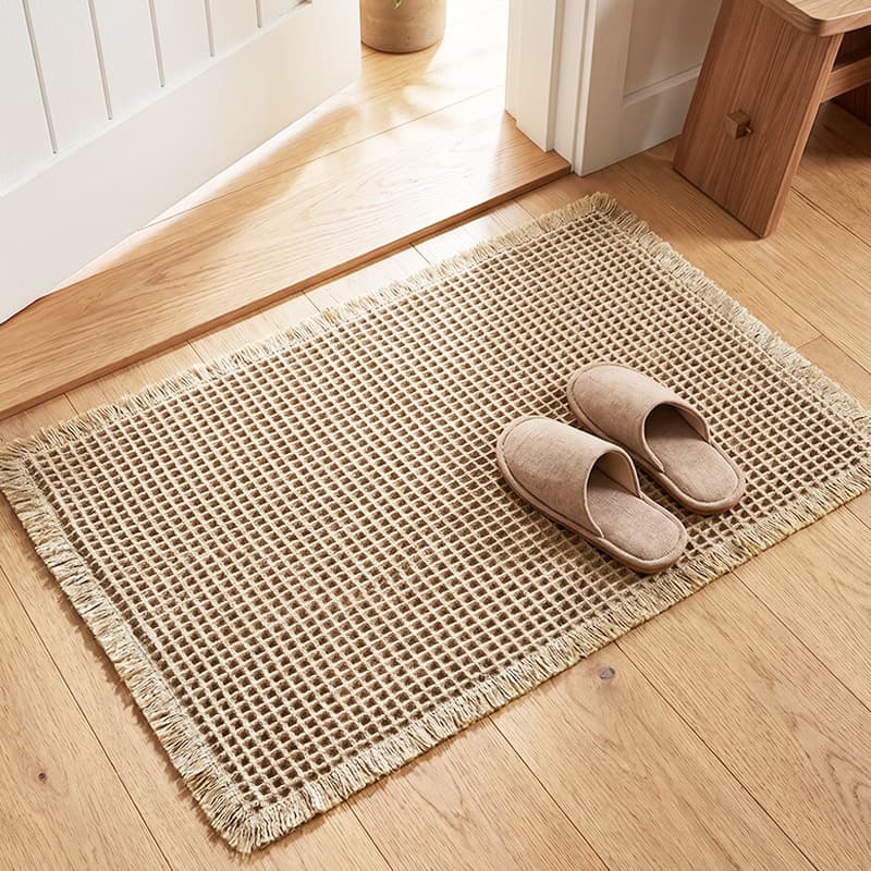 Waffle bathroom floor mats, bedroom entry door mats, bathroom door mats, absorbent floor towels, non-slip floor mats