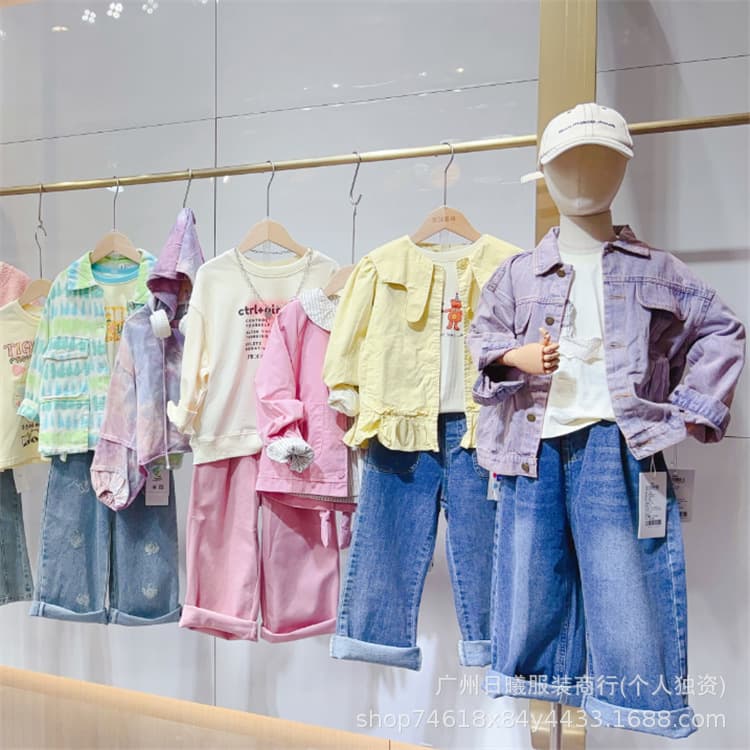 Brand Children's Clothing Final Payment Clearance Spring New Arrivals Huzhou Zhili Brand Mocabebe Guangzhou Children's Clothing Wholesale