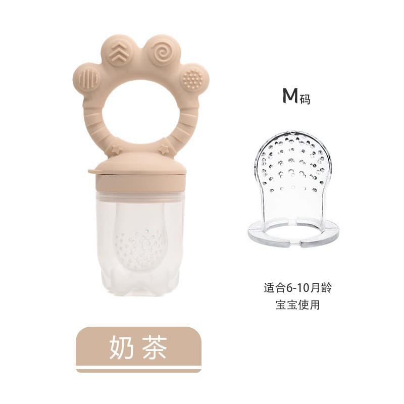 Cross-border Baby Fruit and Vegetable Feeder, Fruit Puree Solid Food Feeder, Food-Grade Silicone Ice Cube Tray Mold Set, New Arrival