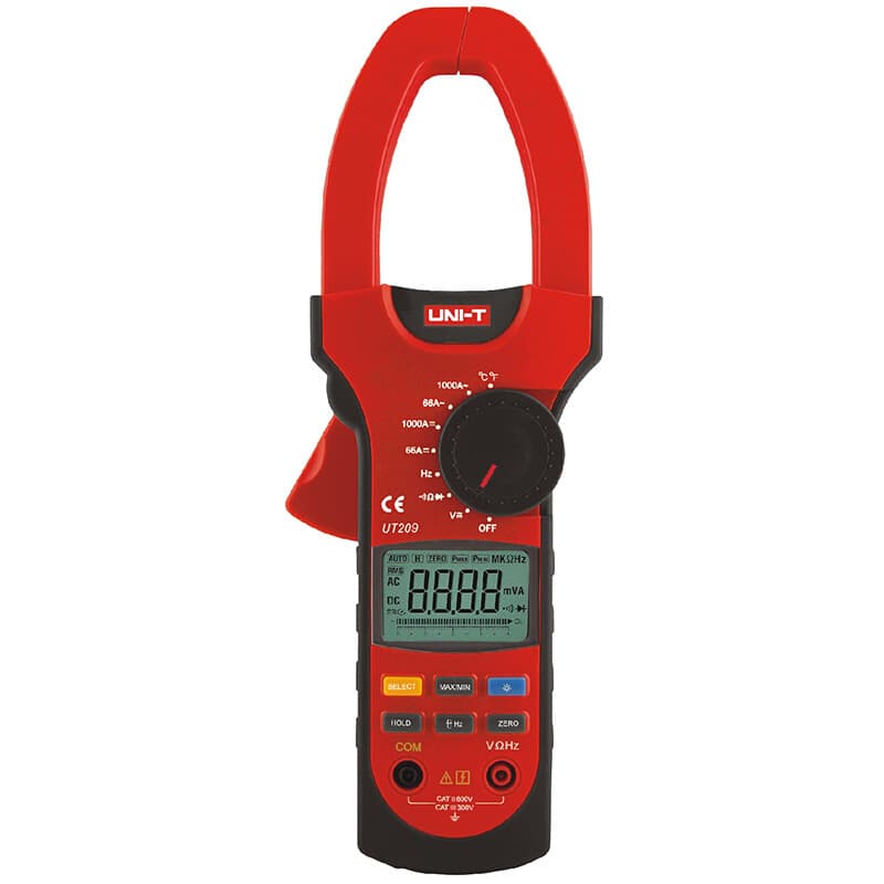 UNI-T UT209 AC/DC 1000A Digital Clamp Meter Clamp Meter Ammeter