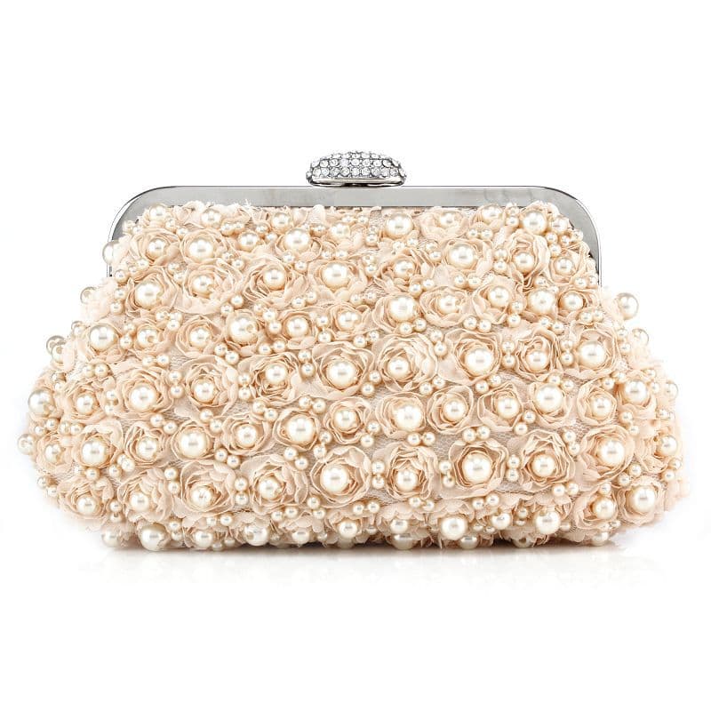 Caiyue G162 Women's Evening Bag Flower Beaded Lock Ladies Handbag New Girls Crossbody Bag Wholesale