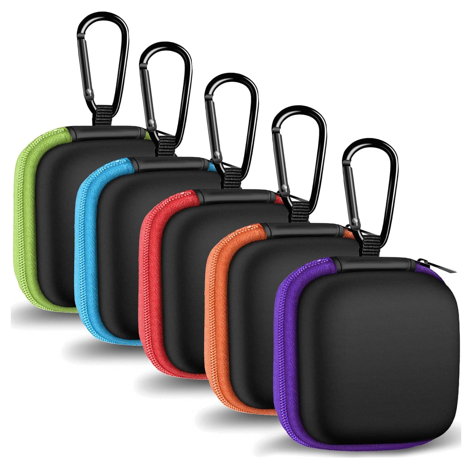 EVA earphone case cable organizer, EVA zipper pouch headphone storage box, wholesale earphone carrying case