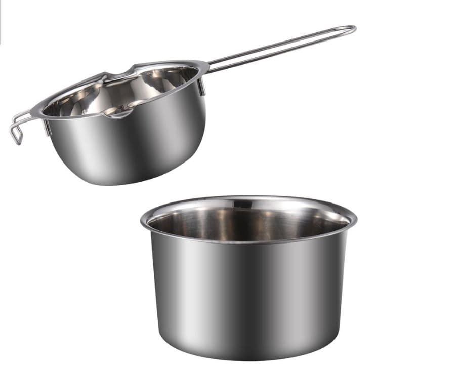 Small Long-Handle Wax Melting Bowl 400ml Outer Pot Diameter 14cm Two-Piece Wax Melting Cup Set DIY Candle Tool
