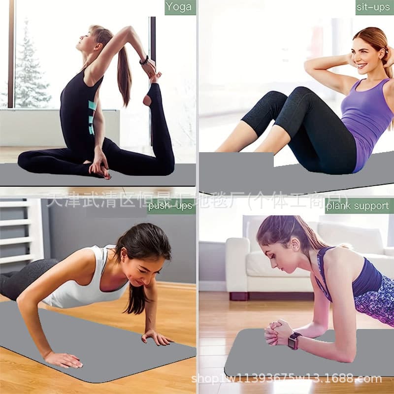 TEMU Yoga Mat Fitness Mat Exercise Mat Noise Reduction Dance Aerobics Mat Yoga Pilates and Fitness Mat