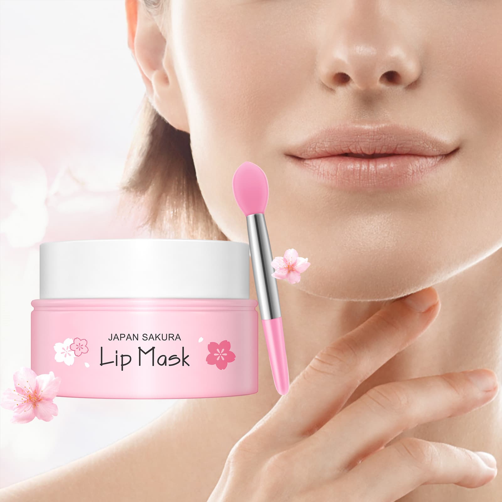 LAIKOU Sakura Lip Mask 8g, plumping and moisturizing lip care, cross-border supply.