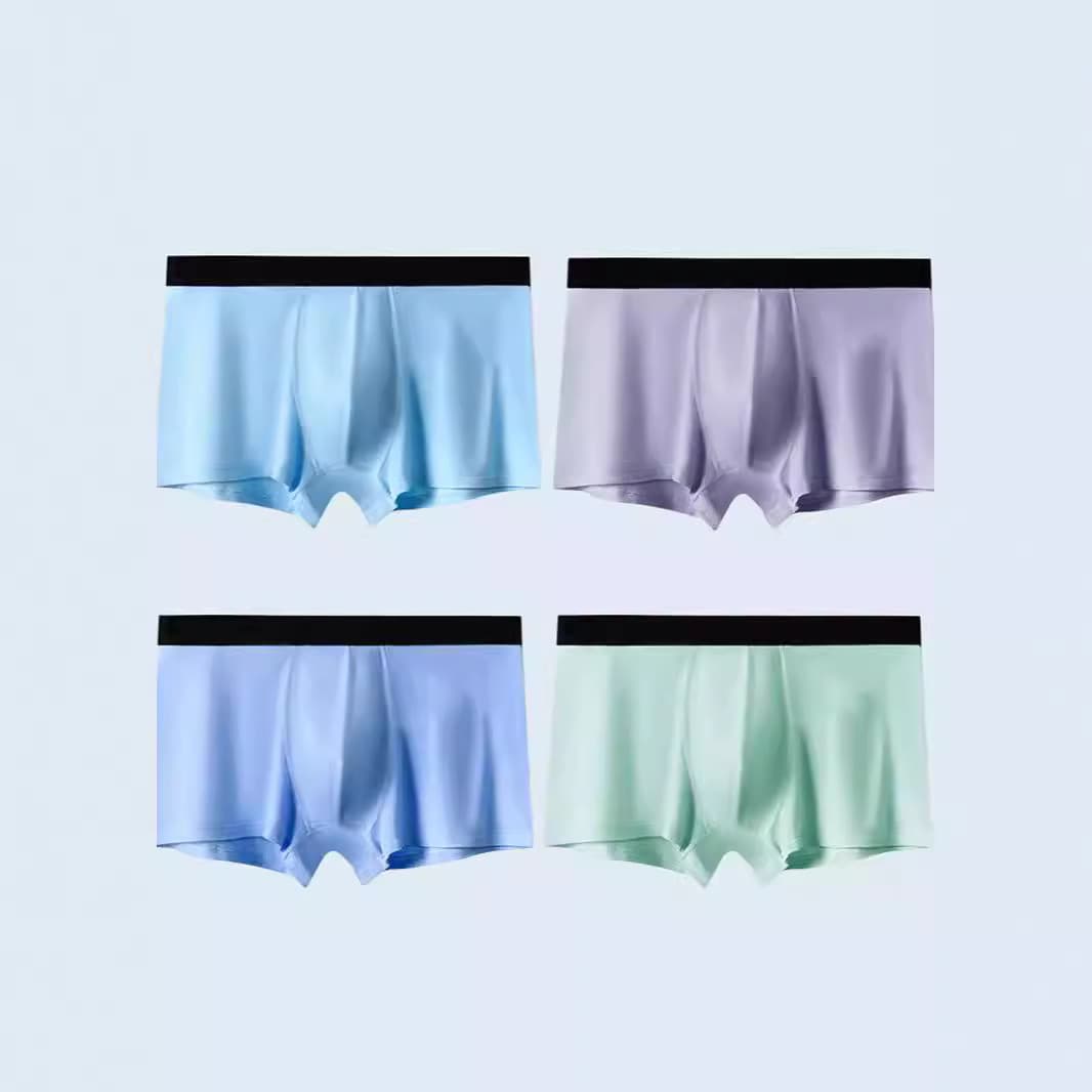 Boys' Modal Antibacterial Boxer Briefs for Teenagers, Overweight Kids, Middle and High School Students, Breathable