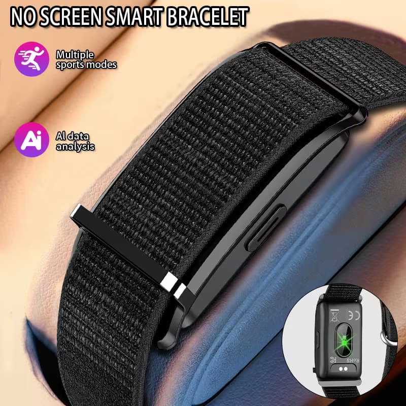 Cross-border wholesale S19 screenless smart bracelet heart rate women's health remote control photo men's sports watch