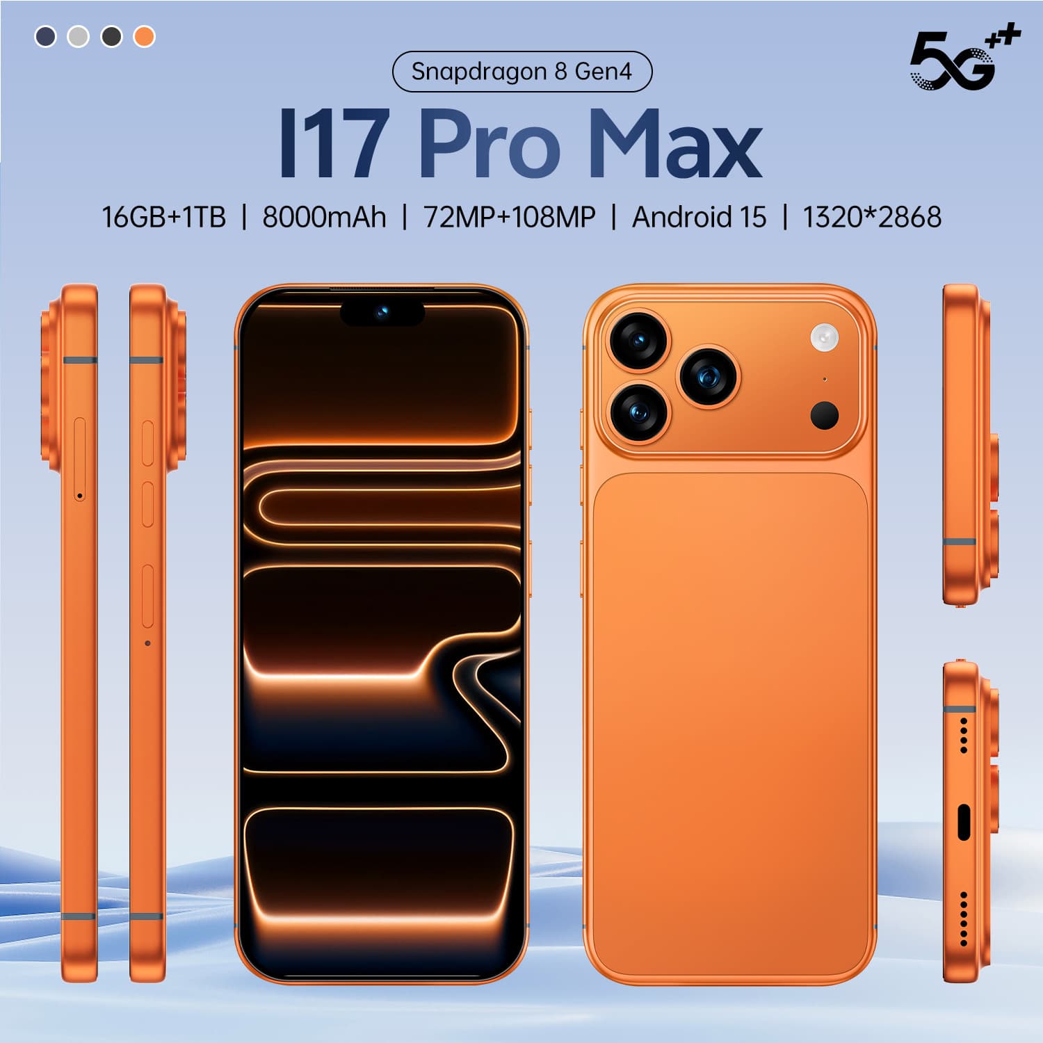 i17Pro Max Cross-Border Phone 7.3-inch In-Cell Screen 3+32GB True 4G Android Export Smartphone