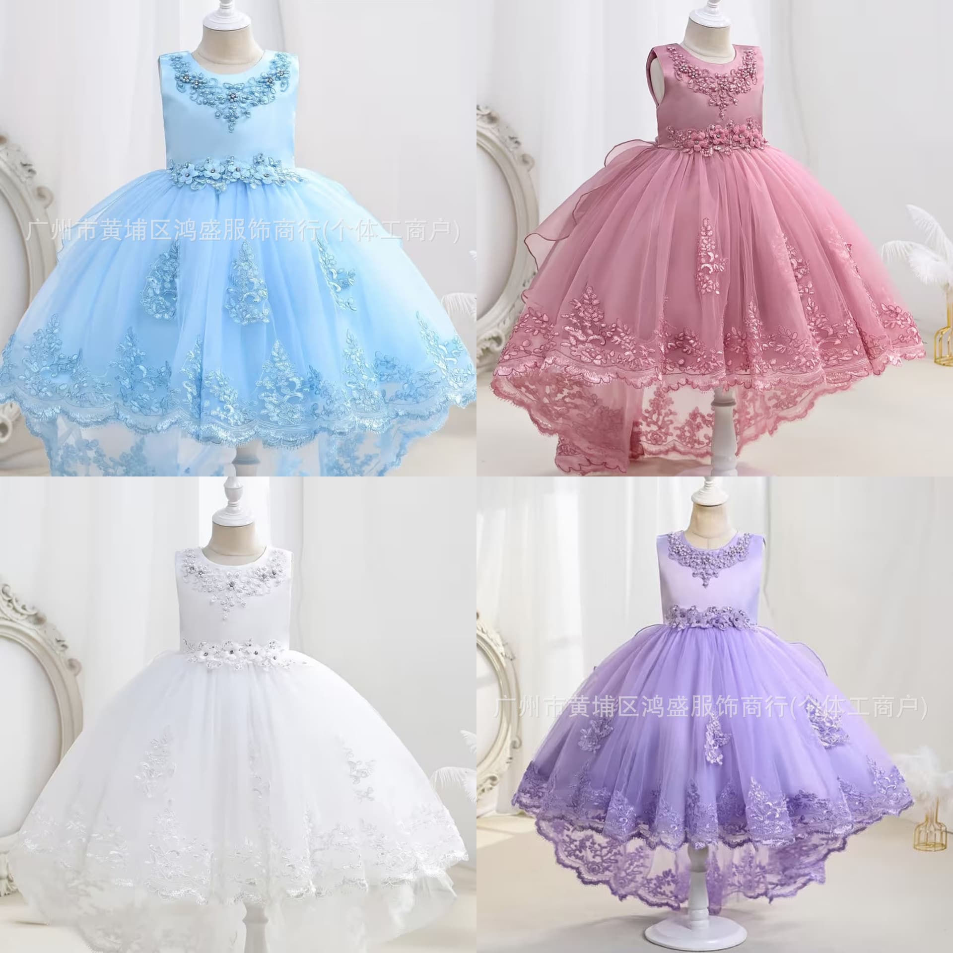 Girls Wedding Flower Dress | Girls Wedding Flower Girl Dress Gentle Romantic Cute
