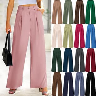 New Spring Women's Work Commuter Business Casual Loose Formal Suit Pants for Cross-border Amazon Europe and US Market