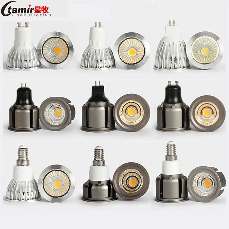 GU10 Lamp Cup 3W/5W LED MR16 Low Voltage 12V Spotlight GU5.3 Pin E14 Bulb with Free Shipping