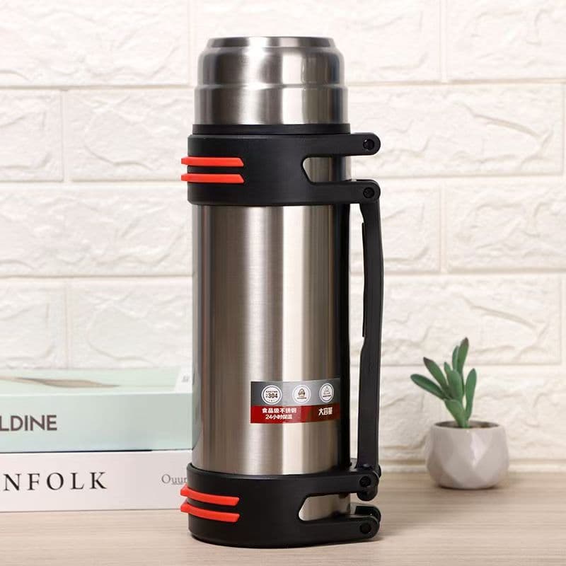 2000ml Travel Bottle, Home Use Outdoor Car Insulated Bottle, Large Capacity Insulated Cup with Printed Advertising, Tourist Bottle