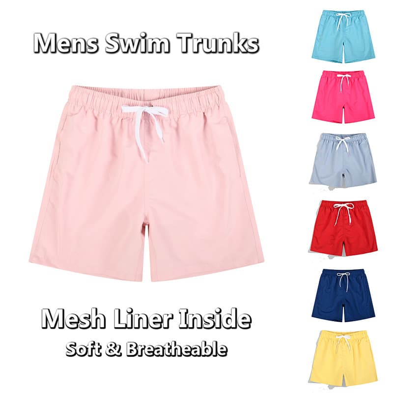 2026 summer men's casual shorts dopamine color five-point pants men's foreign trade sports loose beach pants wholesale