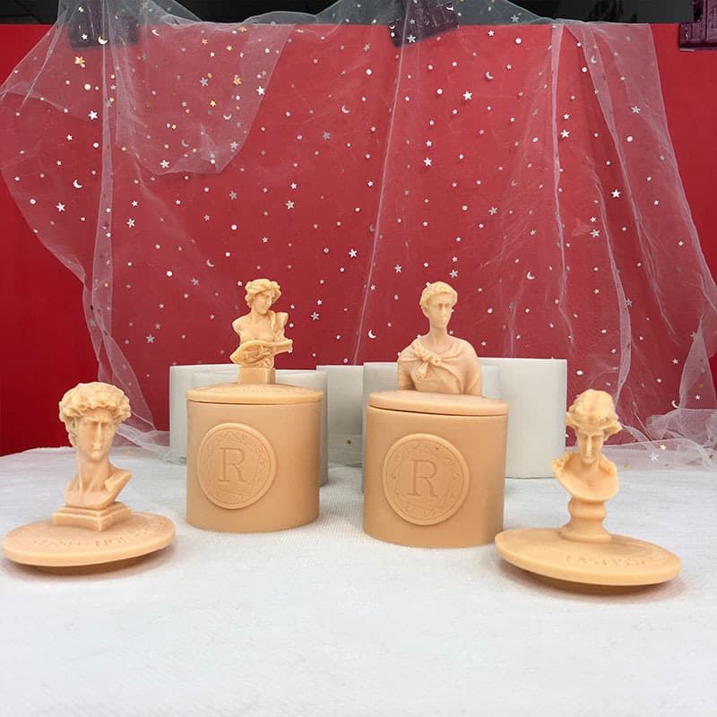 David Statue Aromatherapy Candle Soy Wax Mold Character Scented Gift Holiday Silicone Mold