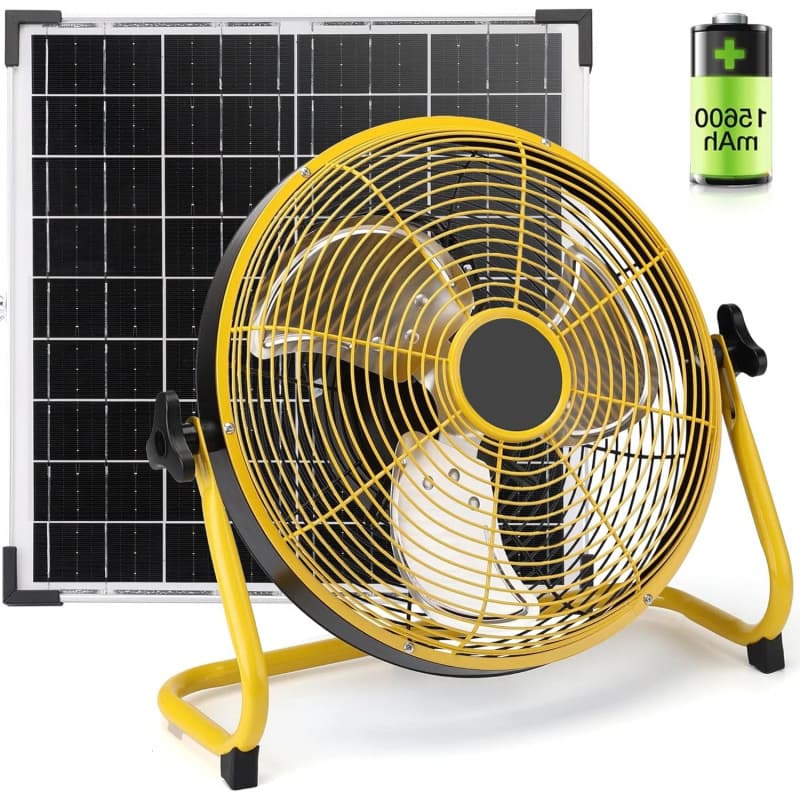 Original Factory 12" Battery Operated Fan Rechargeable Floor Fan