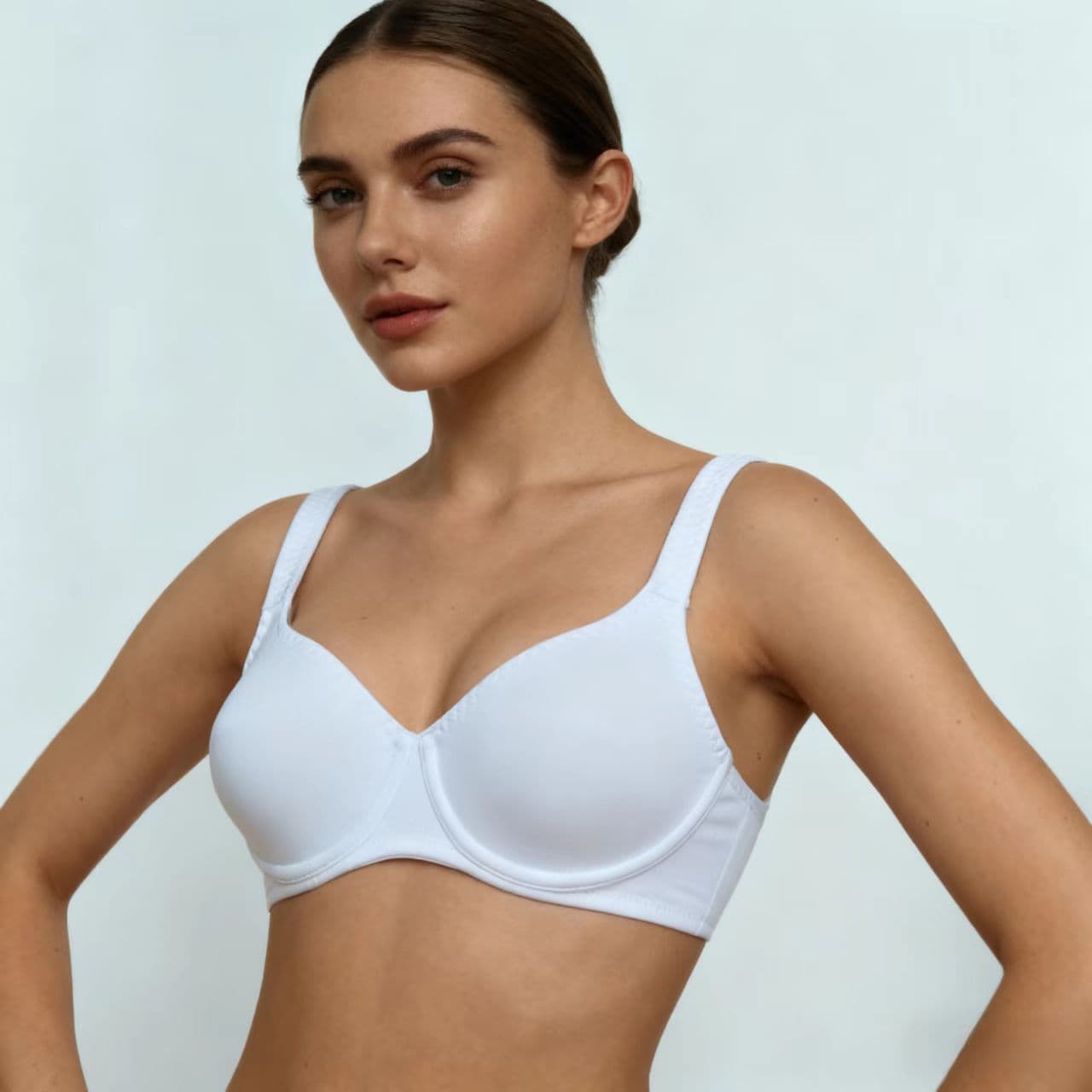Comfortable Breathable Plus Size Bra for Cross-Border Europe and America, Simple Balcony Cup, Soft Sexy Push-Up Lift Bra