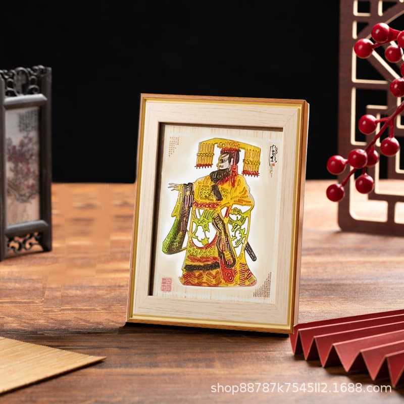 Xi'an Specialty Tourist Craft Shadow Puppet Ornament, Chinese Characteristic Gift for Foreigners, Small Present from Shaanxi Shadow Play