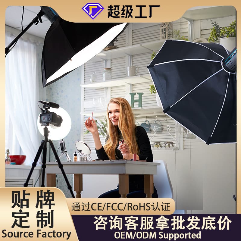 Cross-border 300W Photography Light Live Streaming Fill Light Chin Fill Light Desktop Fill Light COB Sunlight Lamp