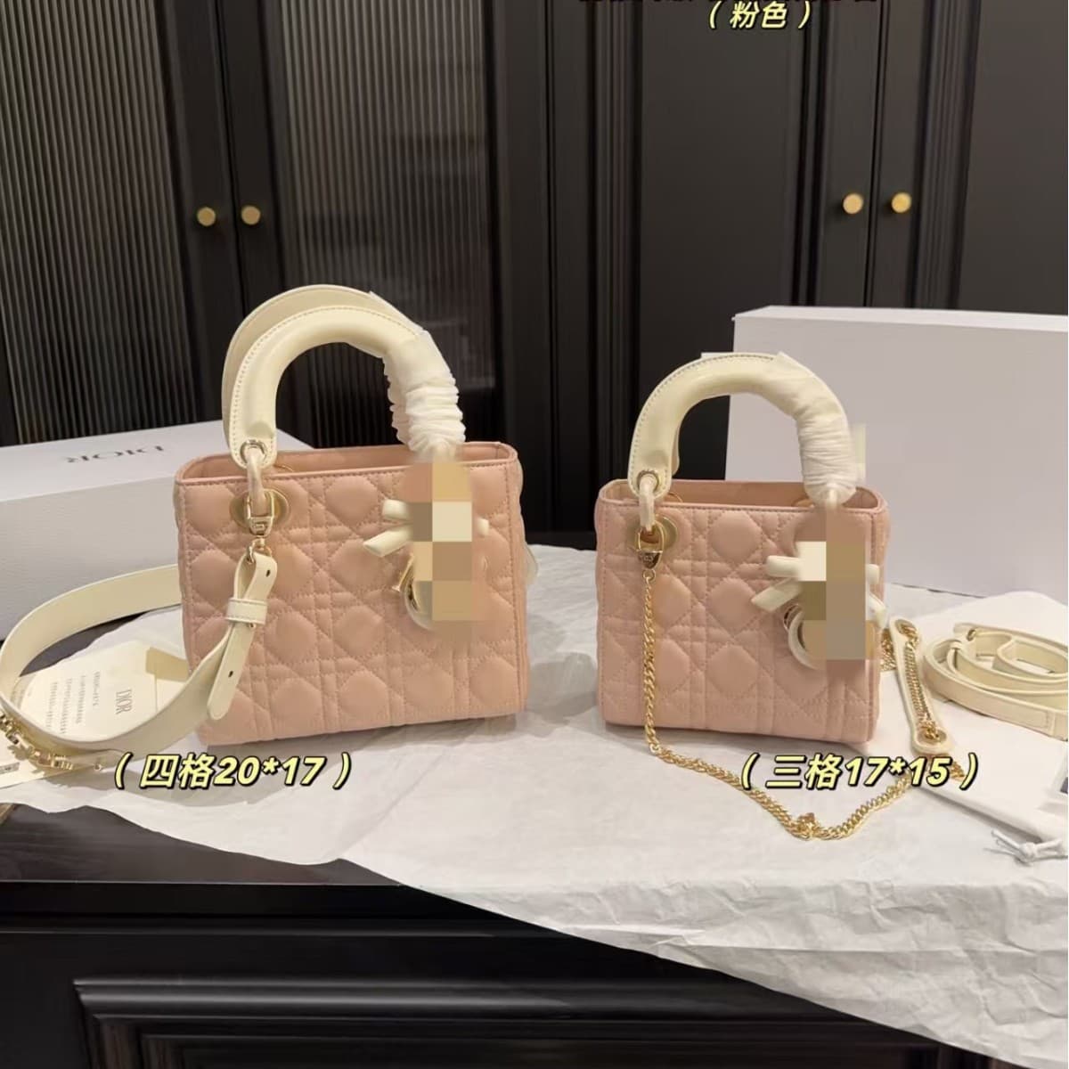 Twill Silk Lining Bag for Lady Dior, Inner Organizer Pouch, Protective Insert, Cosmetic Bag, Bag-in-Bag Support