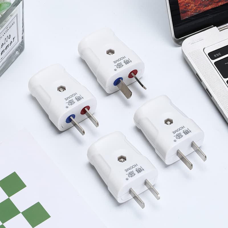 3C connector plug, high-power fixed two-prong plug, household two-prong plug, only connects to two power poles, flame-retardant plug.