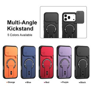 Compatible with Huawei Honor 600 Multi-Function Stand Magnetic Phone Case X9D Lens Sliding Window Shockproof Protective Cover New