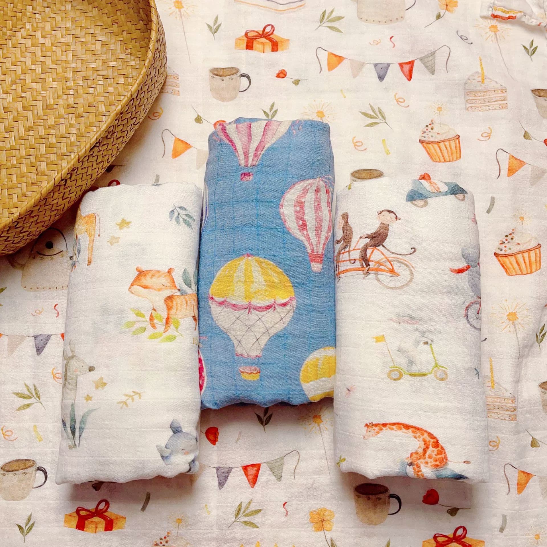 Baby gauze blanket, blanket, newborn bamboo cotton wrap, bath towel, double-layer gauze newborn supplies, baby swaddle towel