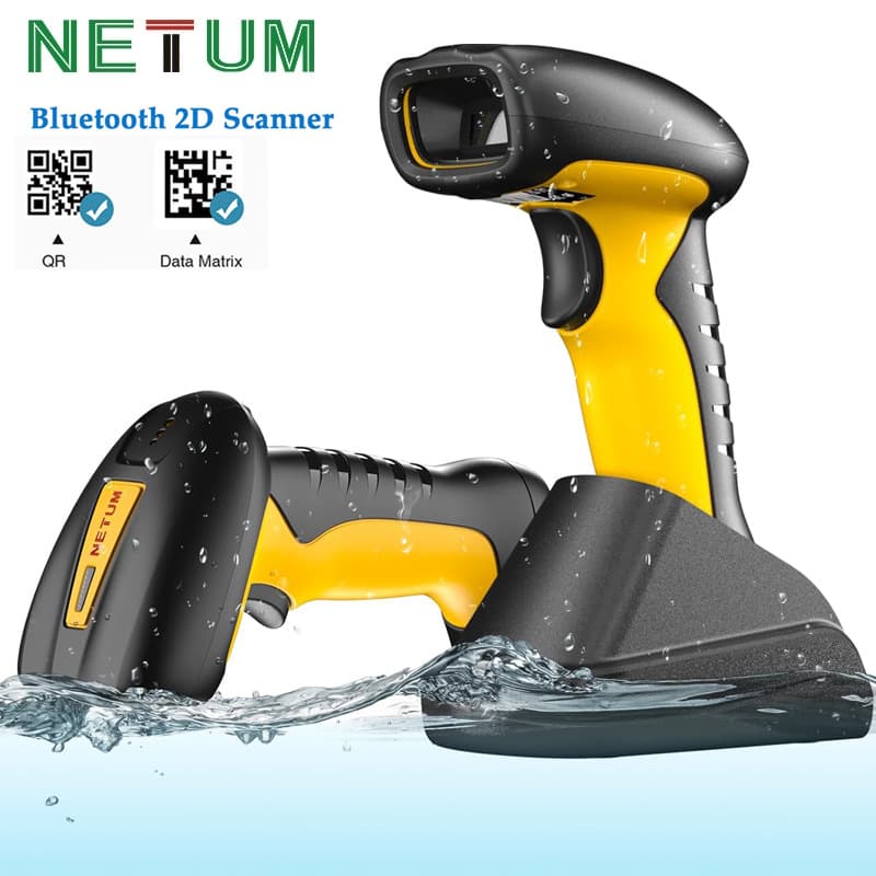 Cross-border Hot Selling NETUM Barcode Scanner Industrial Grade 1.3MP High Precision Wireless 2D Bluetooth Scanner