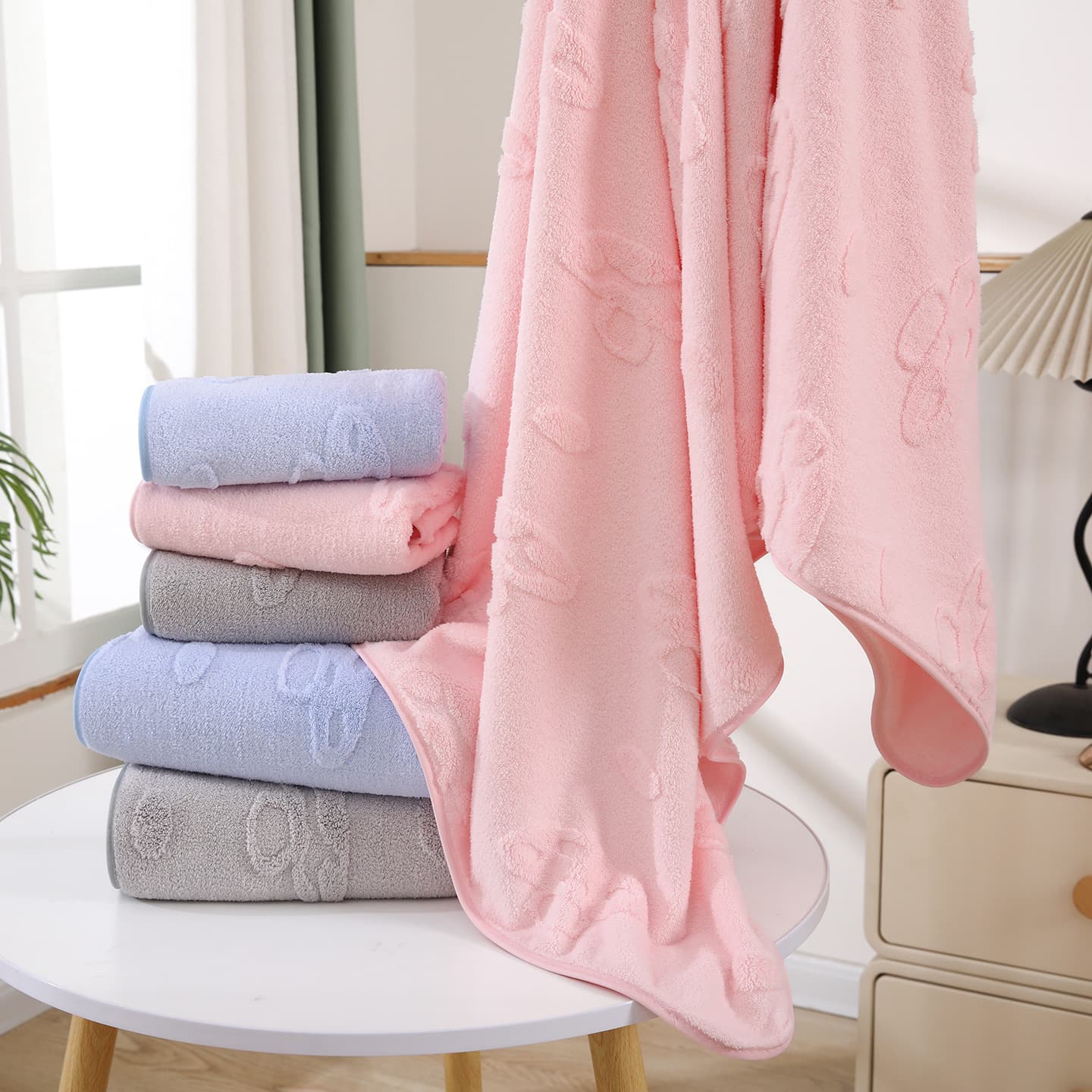 Microfiber towel, bath towel, beach towel, absorbent, quick-drying, children's large towel, printed cartoon swimming bath towel