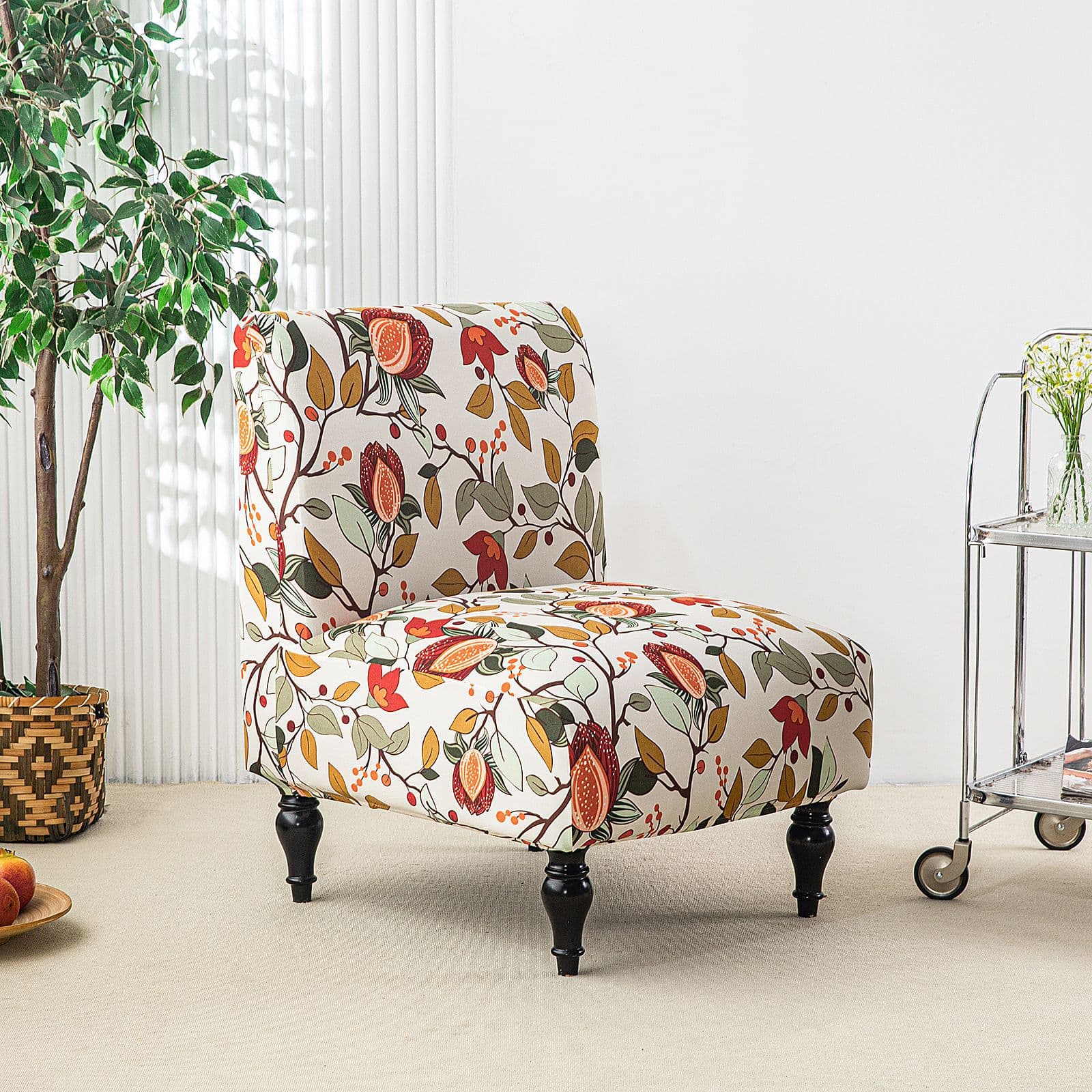 Cross-border new color armless sofa cover small single chair cover chunky chair cover universal washable household