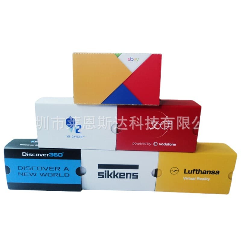 Google cardboard can be used for color carton printing, 2nd generation virtual reality VR, Google 3D glasses