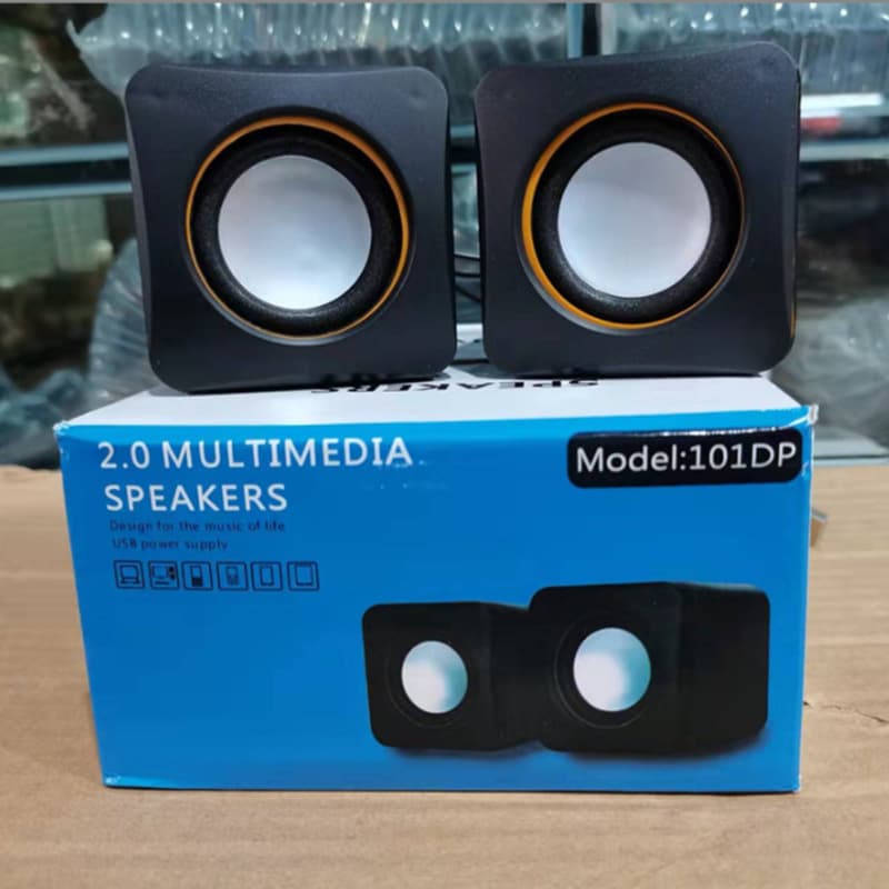 Cross-border Computer Small Speaker Laptop Desktop Mini USB Wired Bass Subwoofer Home Office Speaker Wholesale