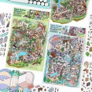 Infeel.Me My Little House Vol. 5 3D Scene Sticker Stress Relief Toy Journaling Moyan Stationery