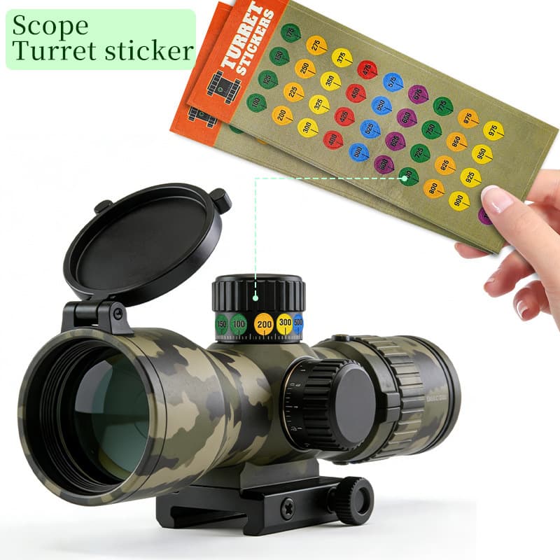 Cross-Border New Model Scope Turret Stickers 10Pcs Suitable for Long-Range Shooting Hunting Scope Data Stickers
