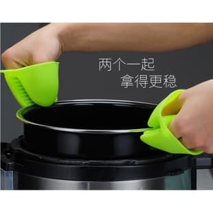 Silicone Heat-Resistant Anti-Scald Glove, Oven Microwave Safe, Non-Slip Finger Cover, Mini High-Temperature Resistant Kitchen Hand Clip