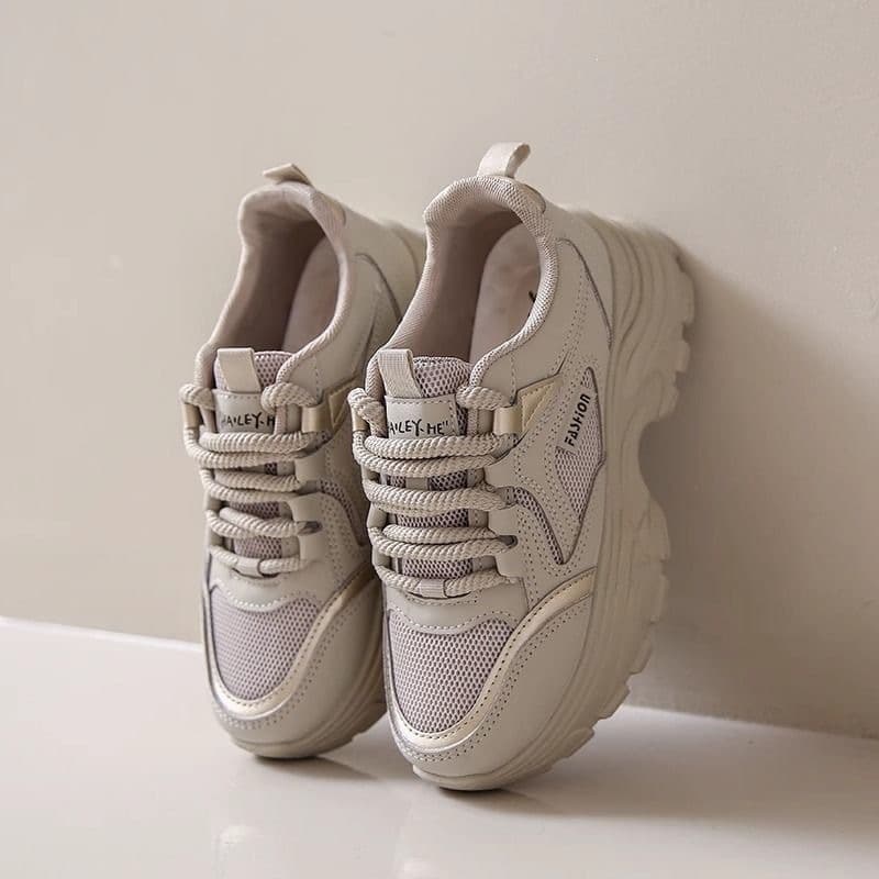 Breathable Women's Mesh Dad Shoes Spring Autumn 2026 Fashion New Trendy Sports Versatile Shoes Student Small Size