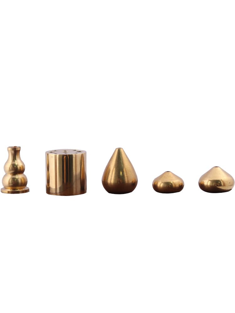 Brass Multi-Hole Incense Holder, Three-Hole Nine-Hole Copper Gourd Incense Burner, Portable Incense Stick and Coil Holder, Brass Incense Base