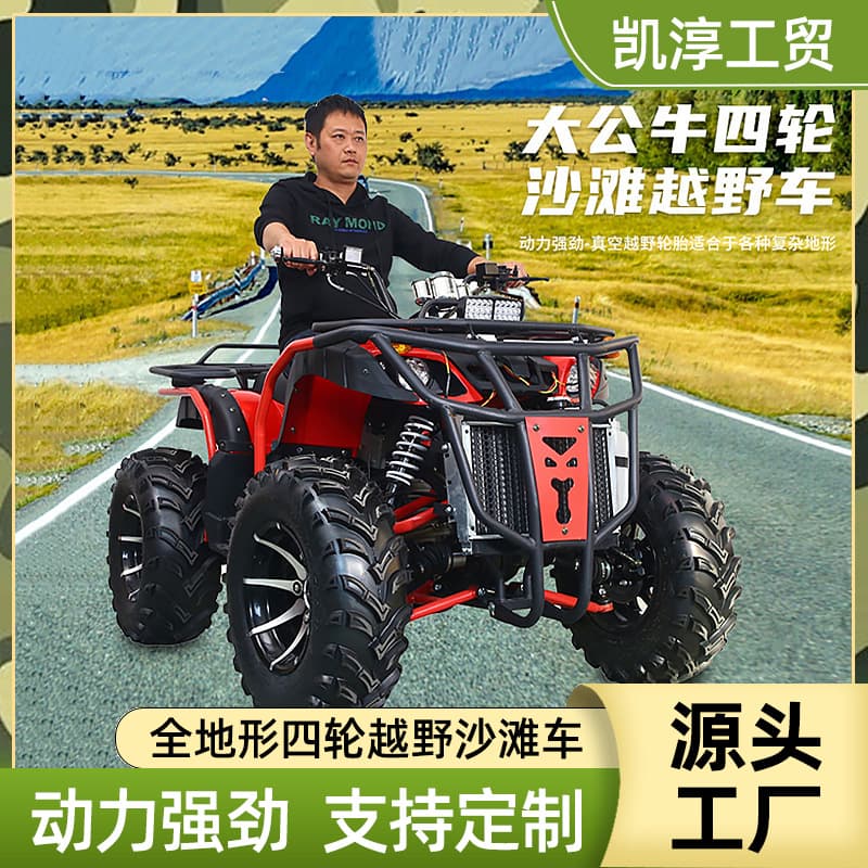 Big Bull Four-Wheel Drive Automatic Beach Buggy Independent Suspension Shockproof Off-Road Mountain Bike All-Terrain Racing Motorcycle