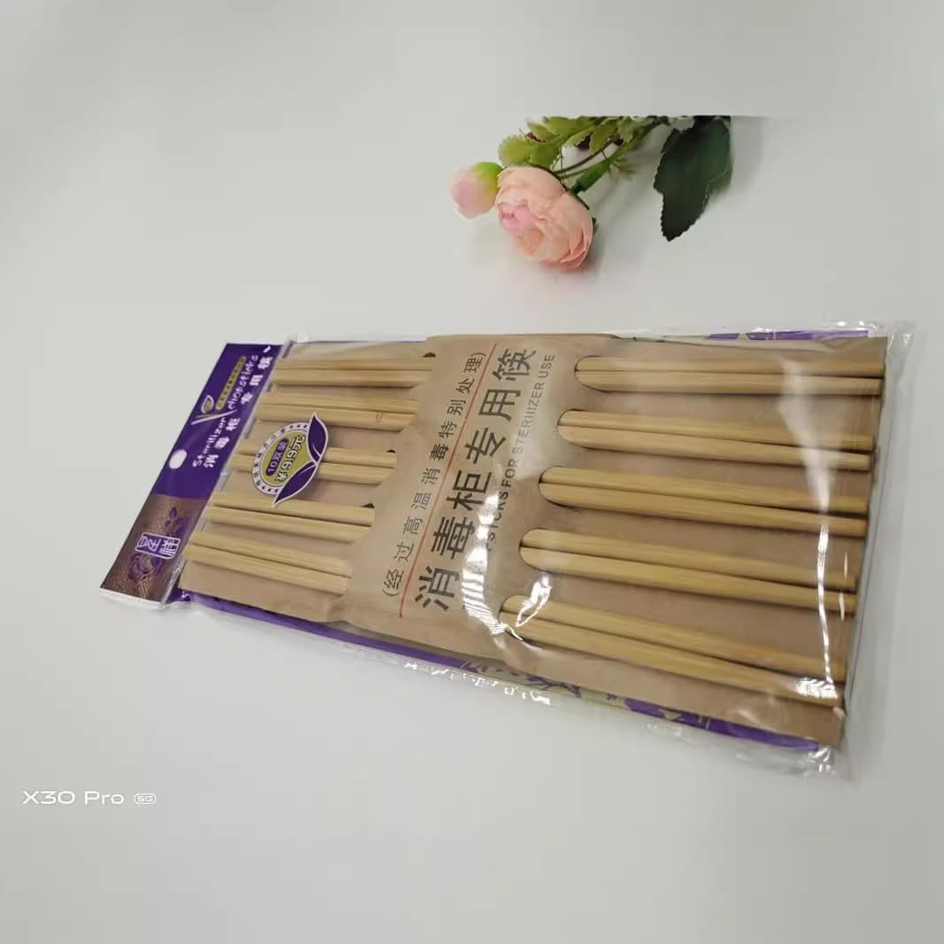 Disinfection Cabinet Specific Chopsticks, 10-Pair Set for Home, Restaurant, Hotel Use, Bamboo Chopsticks, Wholesale from Two-Yuan Store