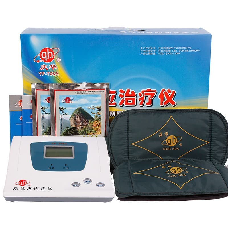 Qinghua Field Effect Therapy Device YF-T08A Home Field Effect Therapy Instrument Heat Compress Belt Includes 2 Enhanced Medicine Pads