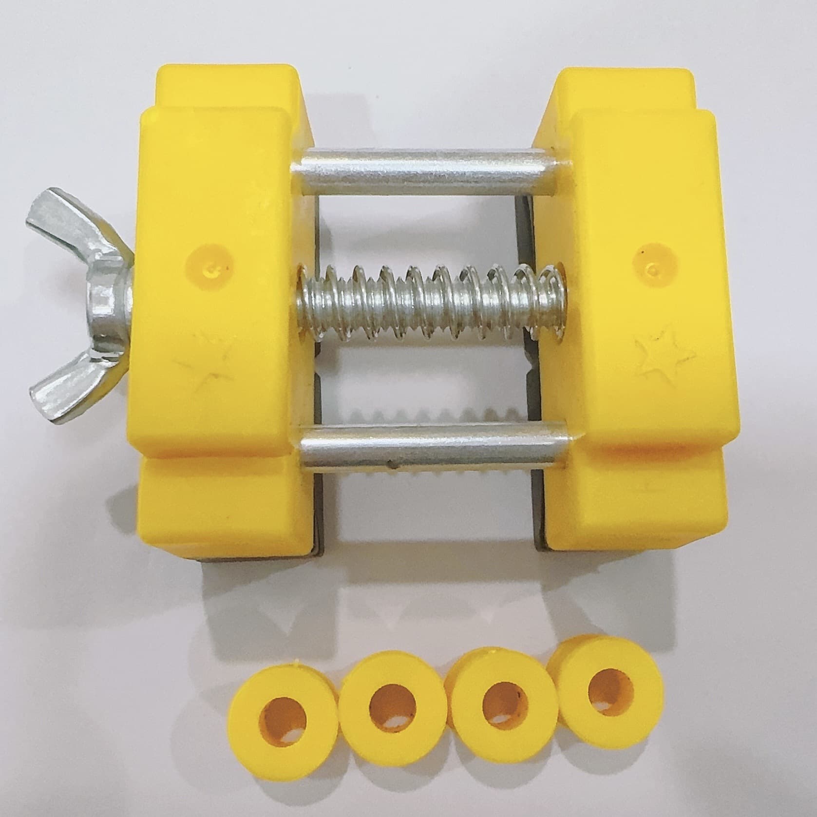 Pearl clip bed, yellow and black mini DIY tool, watch repair tool, small clip bed for antique carving and watch clamping