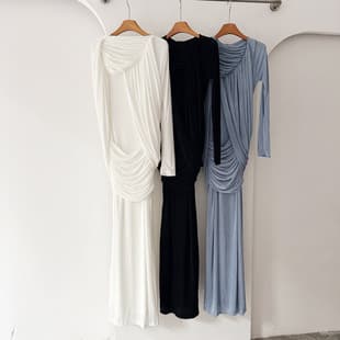 Thirteen Lines Vietnam Niche New Fashion Pleated Elegant Retro Vacation Slimming Dress A1#1550