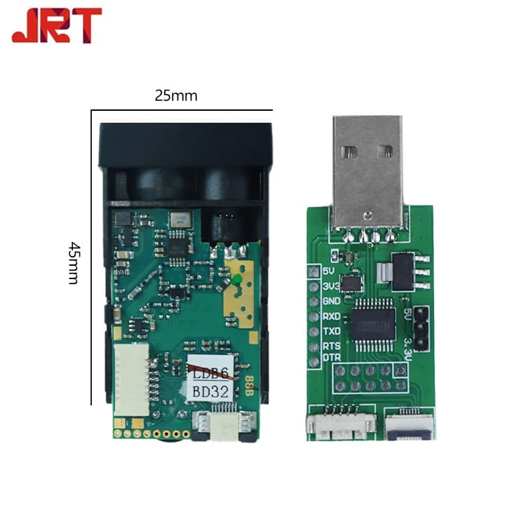 USB Distance Meter Module Factory Track Deformation Monitoring 40m Phase Laser Distance Sensor